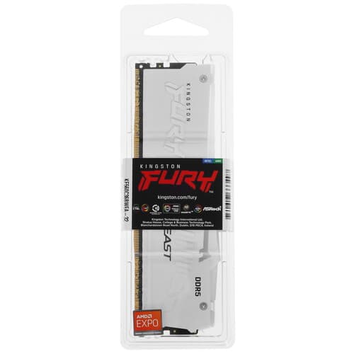 Kingston FURY Оперативная память Kingston Fury Beast AMD RGB White [KF560C36BWEA-32] 32 ГБ, фото 4