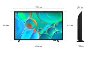 Samsung 32" (80 см) Телевизор Samsung UE32H5000FUXRU черный, фото 7