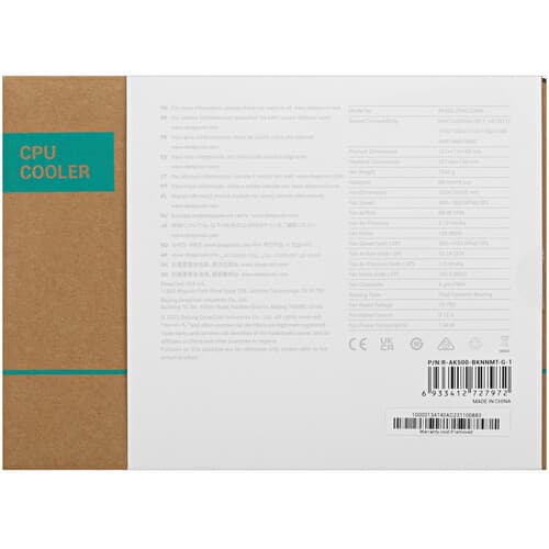 DEEPCOOL Кулер для процессора DEEPCOOL AK500 ZERO DARK [R-AK500-BKNNMT-G-1] черный, фото 9