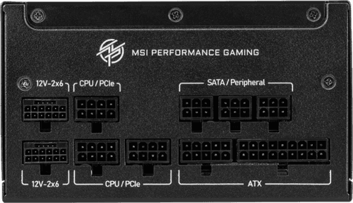 Блок питания MSI MPG A1000GS PCIE5 II [306-7ZPFY51-CE0] черный thumb 13