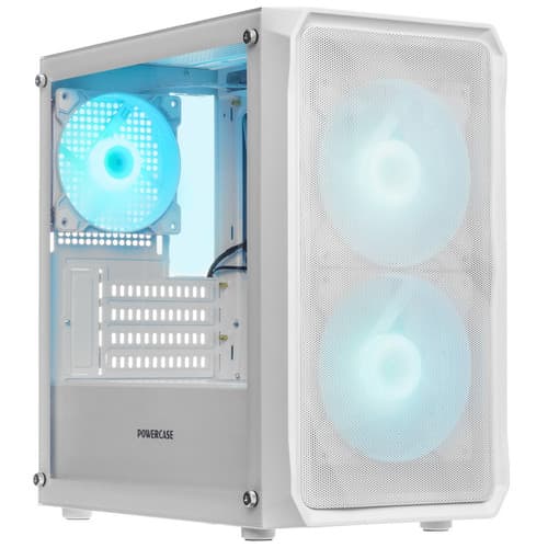 Корпус PowerCase Mistral Micro A3W ARGB V2 [CMMAW-A3-V2] белый thumb 1