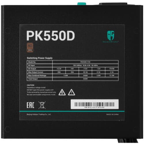 Блок питания DEEPCOOL GamerStorm PK550D [R-PK550D-FA0B-WGEU] черный thumb 4