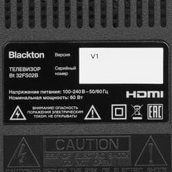Blackton 32" (81 см) Телевизор Blackton Bt 32FS02B черный, фото 6