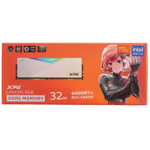 XPG (ADATA) Оперативная память ADATA XPG Lancer RGB [AX5U6000C3032G-CLARWH] 32 ГБ, фото 5