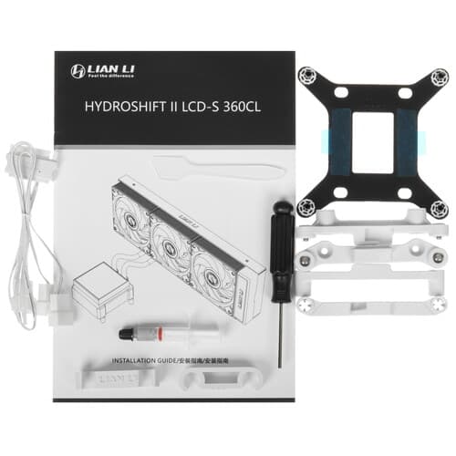 Система охлаждения LIAN LI HYDROSHIFT II LCD-S 360CL  белая thumb 10