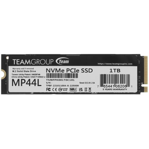 1000 ГБ M.2 NVMe накопитель TEAMGROUP MP44L [TM8FPK001T0C101] thumb 1