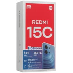 Xiaomi 6.9" Смартфон Xiaomi REDMI 15C 256 ГБ синий, фото 12