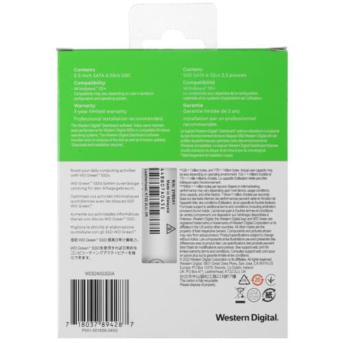 Western Digital 240 ГБ 2.5" SATA накопитель WD Green [WDS240G3G0A], фото 5