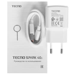 Tecno 6.67" Смартфон Tecno SPARK 40C 128 ГБ черный, фото 10