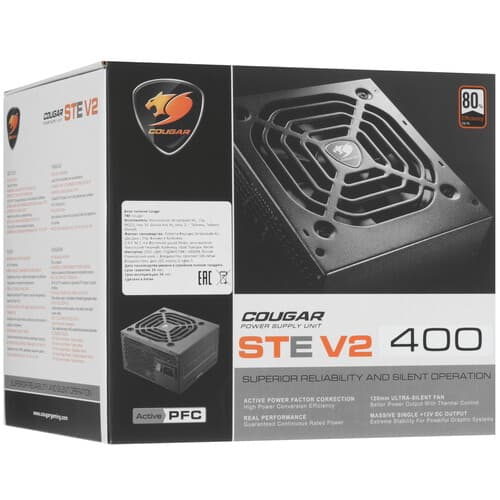 Блок питания Cougar STE 400W V2 [CGR ST-400] черный thumb 8