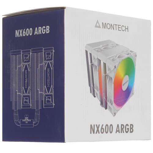 Montech Кулер для процессора MONTECH NX600 ARGB [NX600 ARGB (W)] белый, фото 11