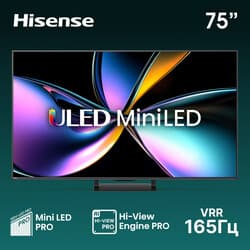 Hisense 75" (190 см) Телевизор Hisense 75U7Q PRO черный, фото 13