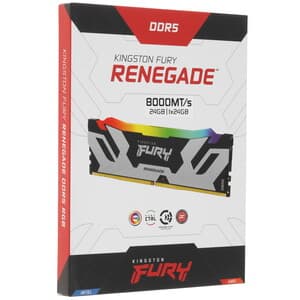 Оперативная память Kingston FURY Renegade Silver RGB [KF580C38RSA-24] 24 ГБ thumb 3