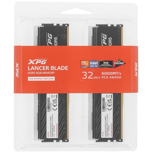 XPG (ADATA) Оперативная память ADATA XPG Lancer Blade RGB [AX5U6000C3032G-DTLABRBK] 64 ГБ, фото 4