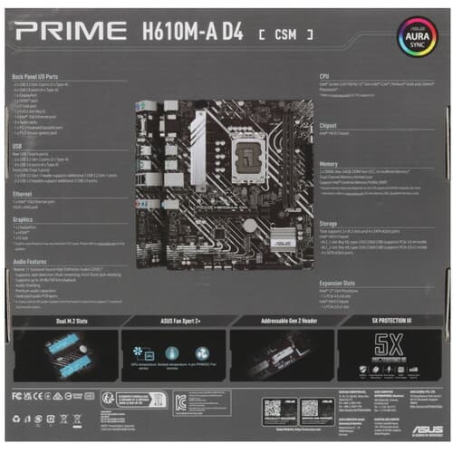 Материнская плата ASUS PRIME H610M-A D4-CSM thumb 7