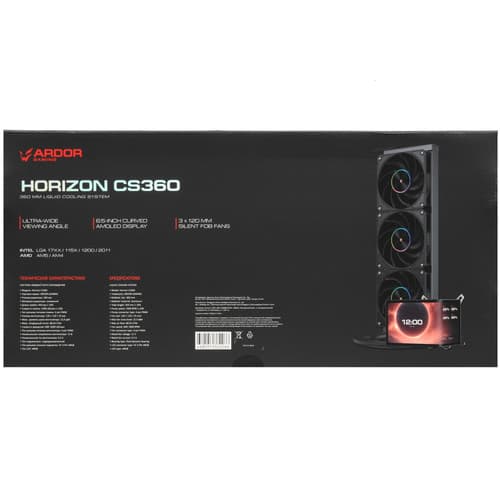 ARDOR GAMING Система охлаждения ARDOR GAMING Horizon CS360 черная, фото 13
