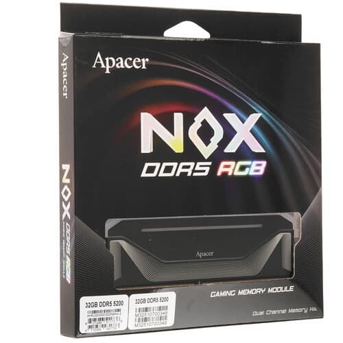 Apacer Оперативная память Apacer NOX RGB [AH5U32G52C522NBAA-2] 32 ГБ, фото 3