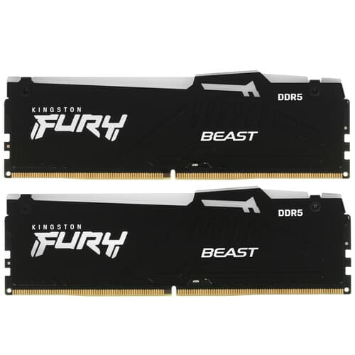 Kingston FURY Оперативная память Kingston FURY Beast Black RGB [KF552C40BBAK2-32] 32 ГБ, фото 2
