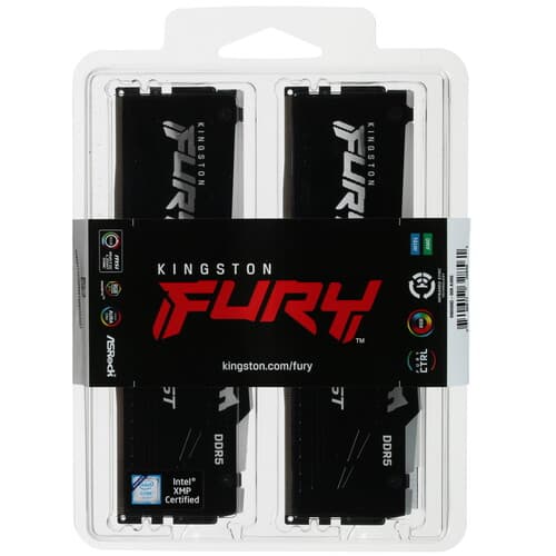 Kingston FURY Оперативная память Kingston FURY Beast Black RGB [KF552C40BBAK2-32] 32 ГБ, фото 4