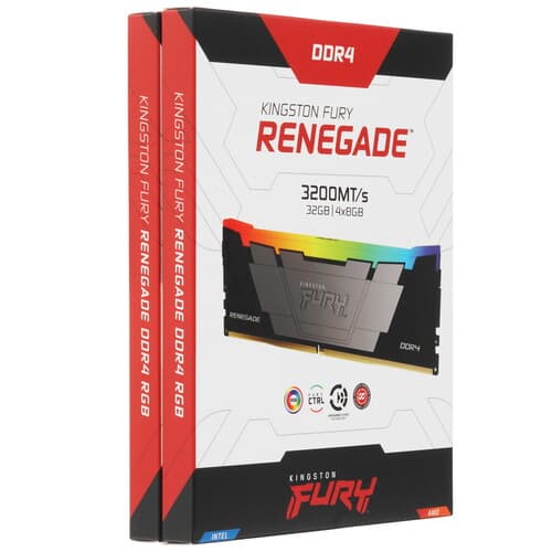 Kingston Оперативная память Kingston FURY Renegade RGB [KF432C16RB2AK4/32] 32 ГБ, фото 3