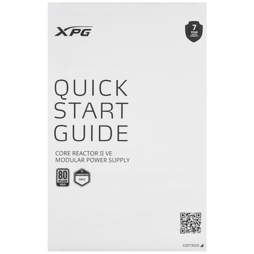Блок питания ADATA XPG CORE REACTOR II VE 850W [COREREACTORIIVE850G-BKCEU] черный thumb 8