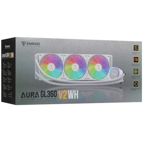 Система охлаждения GAMDIAS AURA GL360 V2  белая thumb 11