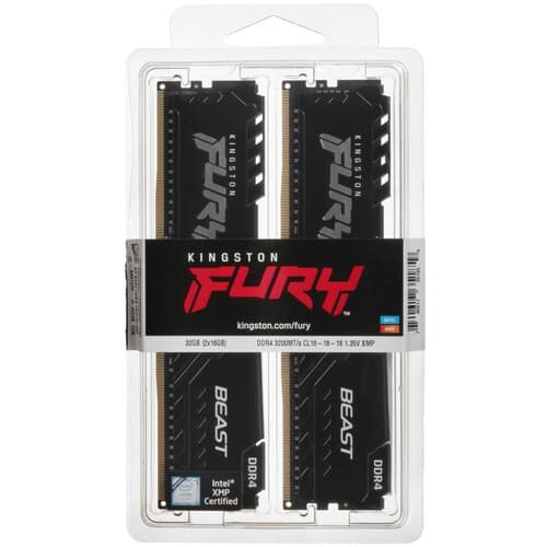 Kingston FURY Оперативная память Kingston FURY Beast Black [KF432C16BB1K2/32WP] 32 ГБ, фото 4