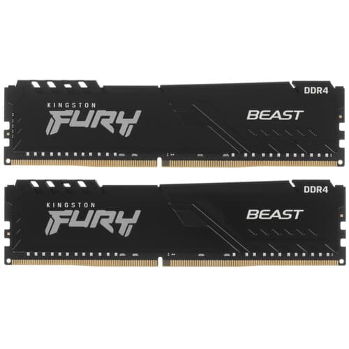 Kingston FURY Оперативная память Kingston FURY Beast Black [KF432C16BB1K2/32WP] 32 ГБ
