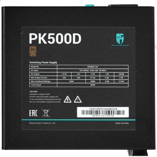 Блок питания DEEPCOOL GamerStorm PK500D [R-PK500D-FA0B-WGEU] черный thumb 4