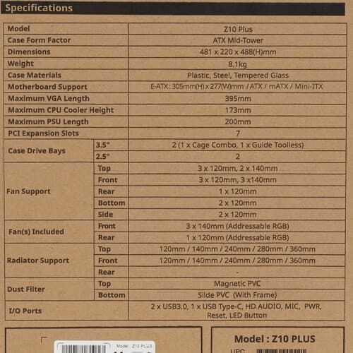 Корпус ZALMAN Z10 PLUS [Z10 Plus] черный thumb 17