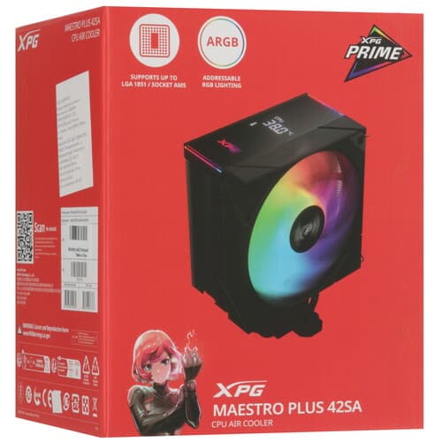 XPG (ADATA) Кулер для процессора ADATA XPG MAESTRO PLUS 42SA [MAESTROPLUS42SA-BKCWW] черный, фото 11