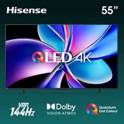 Hisense 55" (139 см) Телевизор Hisense 55E7Q PRO черный, фото 12