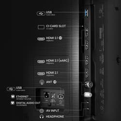 Hisense 55" (139 см) Телевизор Hisense 55E7Q PRO черный, фото 10