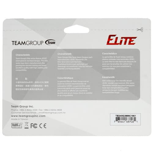 Team Group Оперативная память TeamGroup T-Force Elite [TED48G2666C1901] 8 ГБ, фото 2