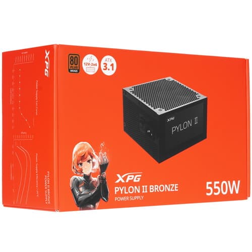 Блок питания ADATA XPG PYLON II BRONZE 550W [PYLONII550B-BKCEU] черный thumb 9