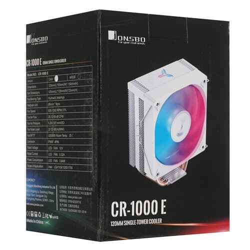 JONSBO Кулер для процессора JONSBO CR-1000E [CR-1000E White] белый, фото 13