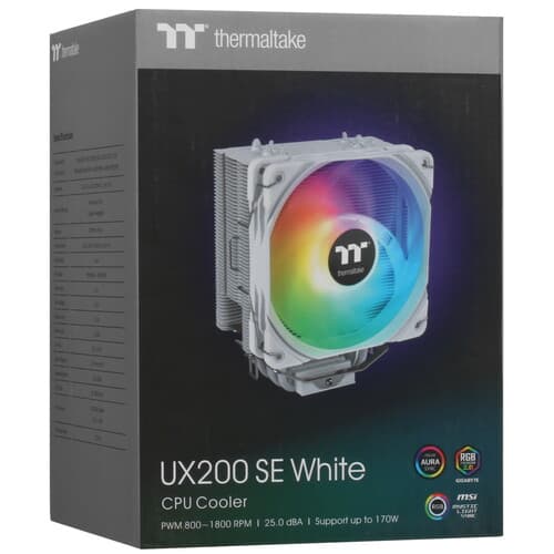 Thermaltake Кулер для процессора Thermaltake UX200 SE [CL-P116-AL12SW-A] белый, фото 11