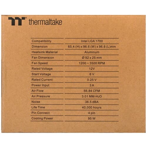 Thermaltake Кулер для процессора Thermaltake Gravity i3 [CL-P094-AL09WT-A] черный, фото 6