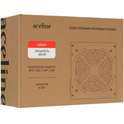 Блок питания Aceline 500WN  черный thumb 8