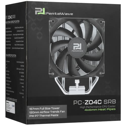 PentaWave Кулер для процессора PentaWave PC-Z04C SRB [PC-Z04CSRB] черный, фото 11