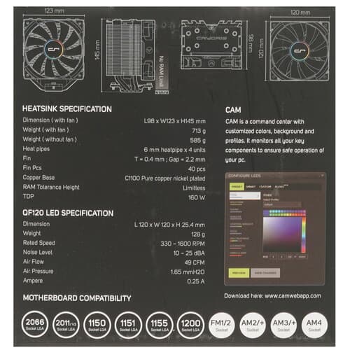 Cryorig Кулер для процессора Cryorig H7 Quad Lumi [CR-H7QLA] черный, фото 10