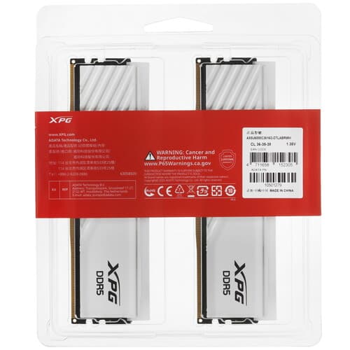 XPG (ADATA) Оперативная память ADATA XPG Lancer Blade RGB [AX5U6000C3616G-DTLABRWH] 32 ГБ, фото 4