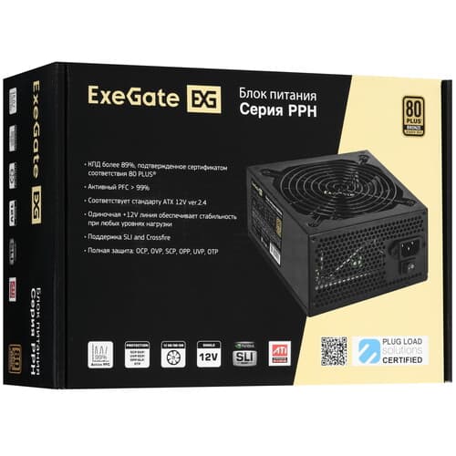Блок питания ExeGate 80 PLUS Bronze 400PPH OEM [EX292159RUS-OEM] черный thumb 8