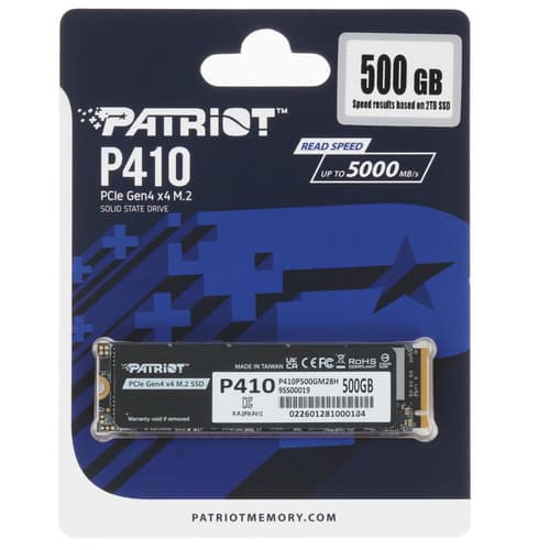 500 ГБ M.2 NVMe накопитель Patriot P410 [P410P500GM28H] thumb 1
