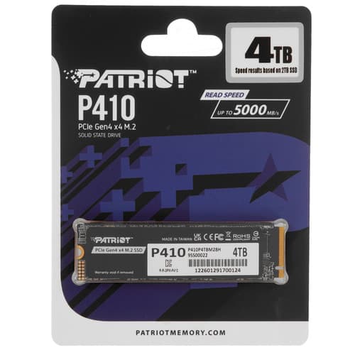 4000 ГБ M.2 NVMe накопитель Patriot P410 [P410P4TBM28H] thumb 1