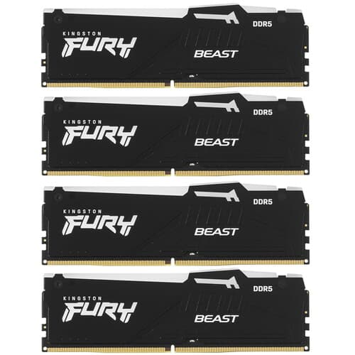 Kingston FURY Оперативная память Kingston FURY Beast Black RGB [KF556C40BBAK4-64] 64 ГБ, фото 2