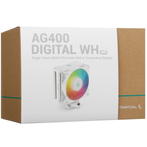 DEEPCOOL Кулер для процессора DEEPCOOL AG400 DIGITAL WH ARGB [R-AG400-WHADMN-G-1] белый, фото 12