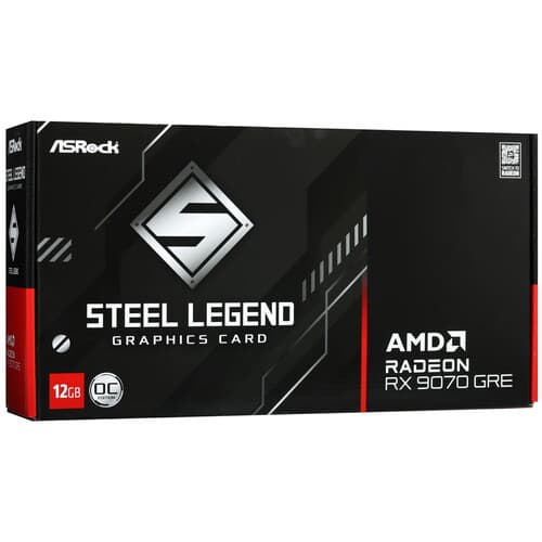 Видеокарта ASRock AMD Radeon RX 9070 GRE Steel Legend OC [RX9070GRE SLD 12GO] thumb 9