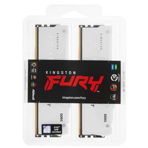 Kingston FURY Оперативная память Kingston FURY Beast White RGB [KF556C40BWAK2-64] 64 ГБ, фото 4