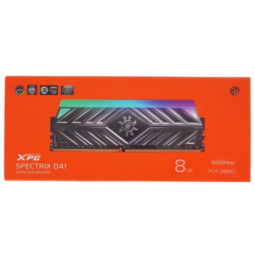 XPG (ADATA) Оперативная память ADATA XPG SPECTRIX D41 RGB [AX4U36008G18I-ST41] 8 ГБ, фото 4